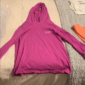 vineyard vines long sleeve top w hood